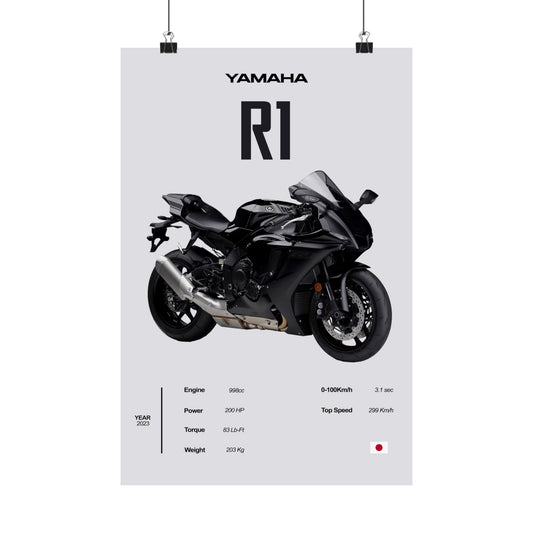 Yamaha R1 Vertical Poster