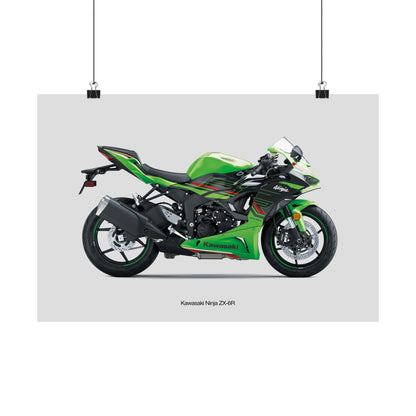 Kawasaki Ninja ZX-6R Horizontal Poster