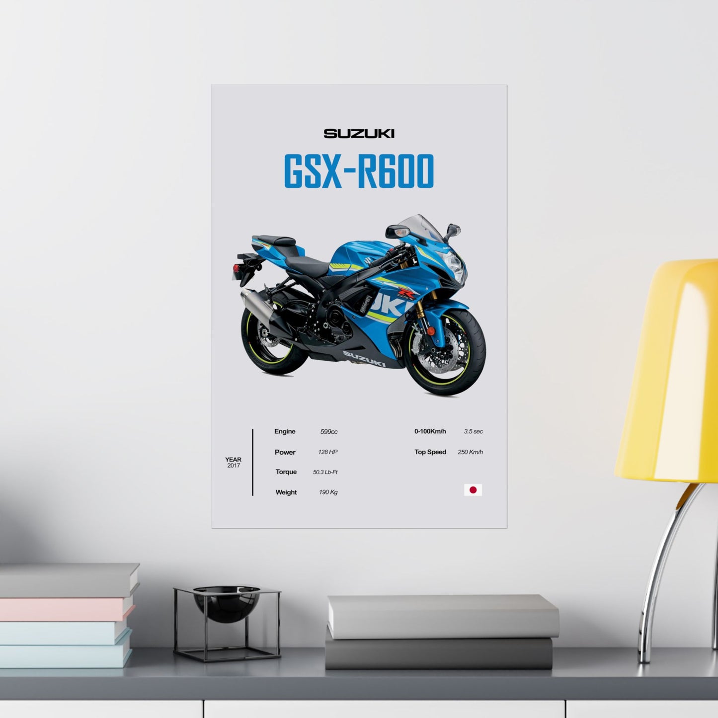 Suzuki GSX-R600 Vertical Poster