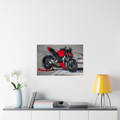 Ducati StreetFighter V2 Horizontal Poster