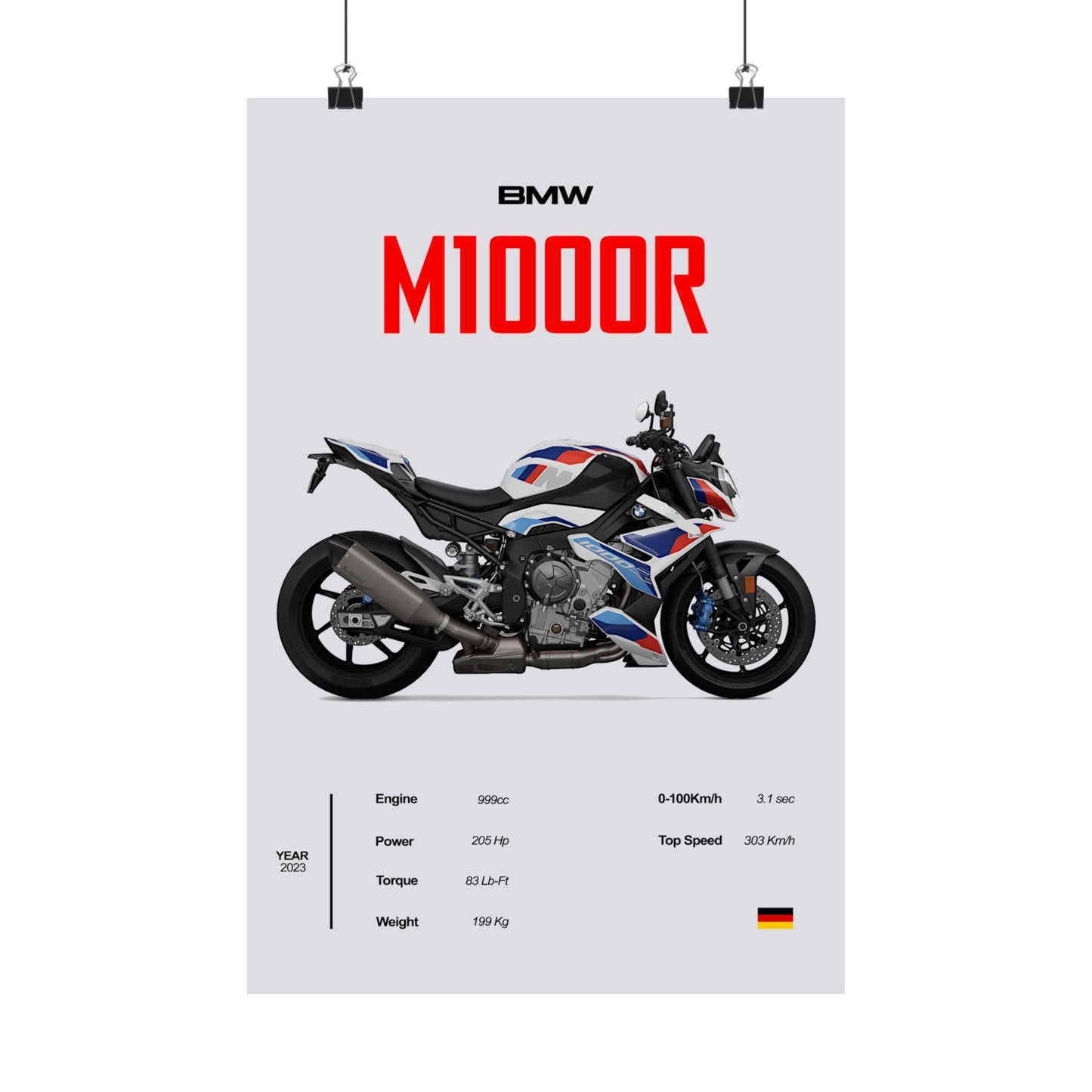 BMW M1000R Poster Vertical Poster