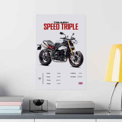 Triumph Speed Triple Vertical Poster