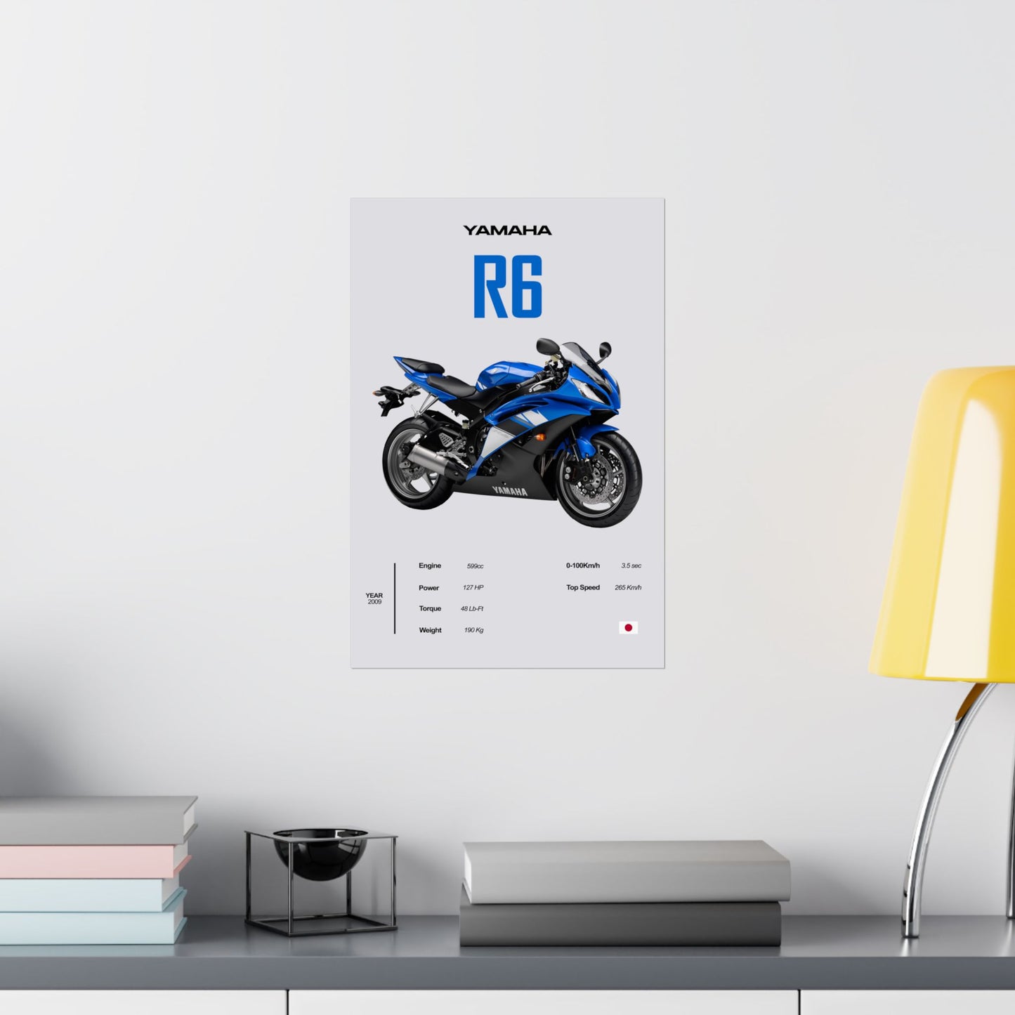 Yamaha R6 Vertical Poster