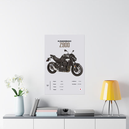 Kawasaki Z900 Vertical Poster