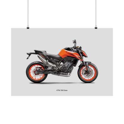 KTM 790 Duke Horizontal Poster