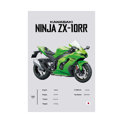 Kawasaki Ninja ZX-10RR Vertical Poster