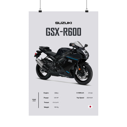 Suzuki GSX-R600 Vertical Poster