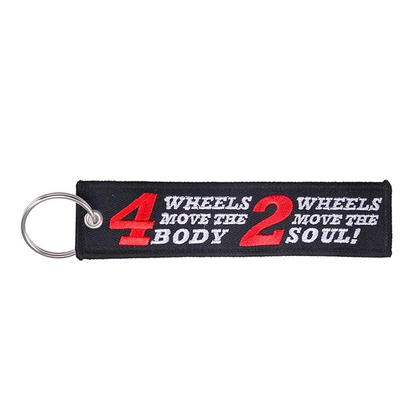 Motorcycle Keychain – Embroidered Keyring