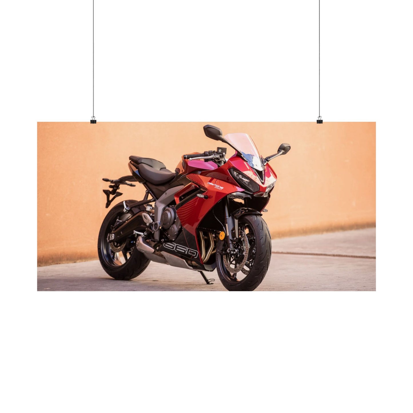 Triumph Daytona 660 Horizontal Poster