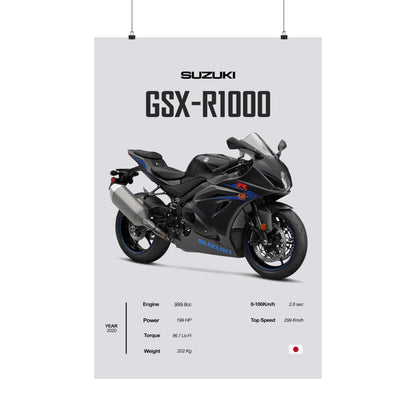 Suzuki GSX-R1000 Vertical Poster