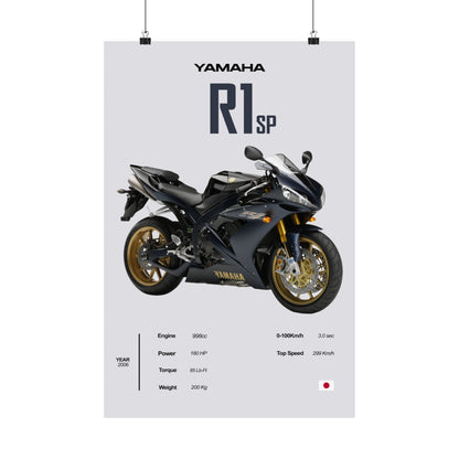 Yamaha R1 SP Vertical Poster