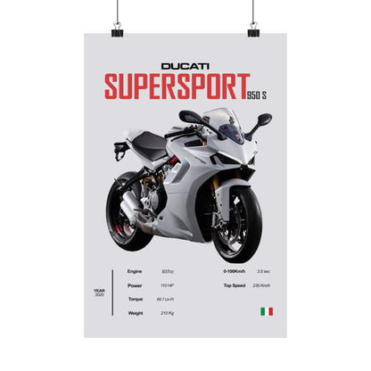 Ducati Supersport 950s Vertical Poster