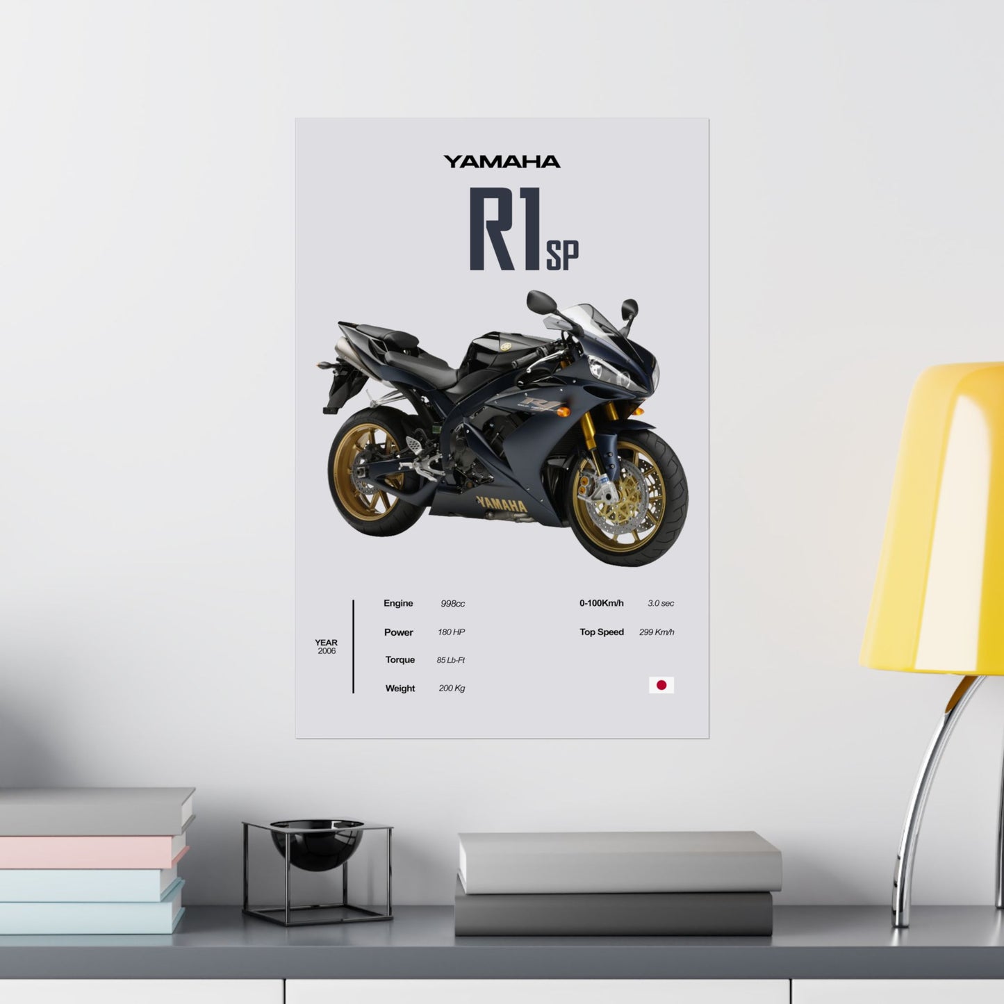 Yamaha R1 SP Vertical Poster