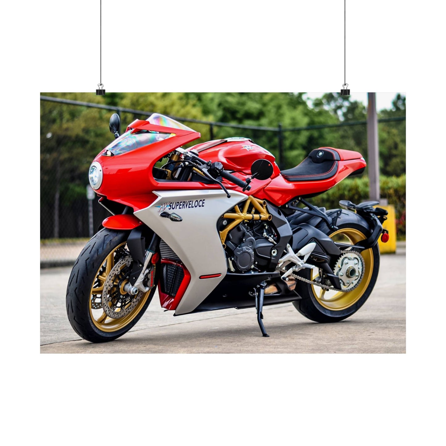 MV Agusta SuperVeloce 800 Horizontal Poster