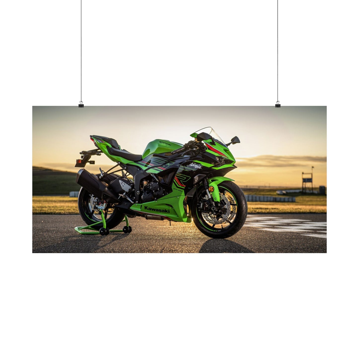 Kawasaki Ninja ZX-6R Horizontal Poster