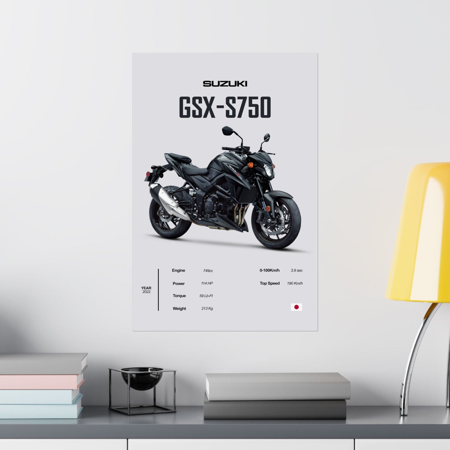 Suzuki GSX-S750 Vertical Poster