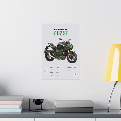 Kawasaki Z H2 SE Vertical Poster