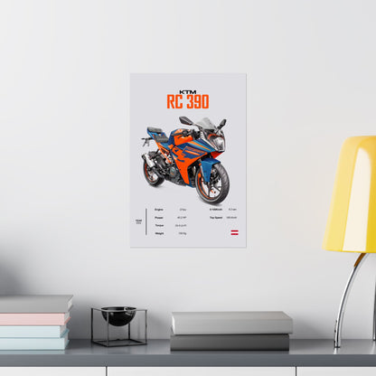 KTM RC 390 Vertical Poster