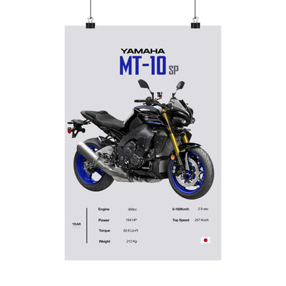 Yamaha MT-10 SP Vertical Poster