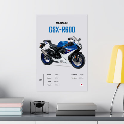 Suzuki GSX-R600 Vertical Poster