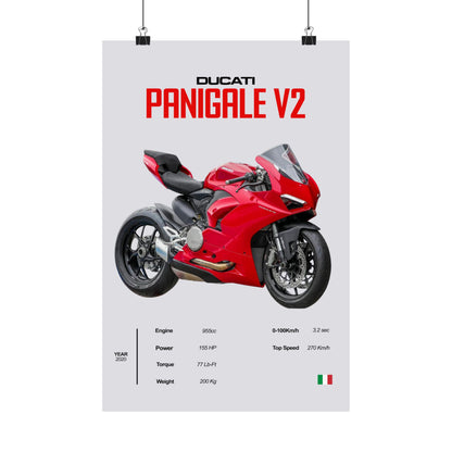 Ducati Panigale V2 Vertical Poster