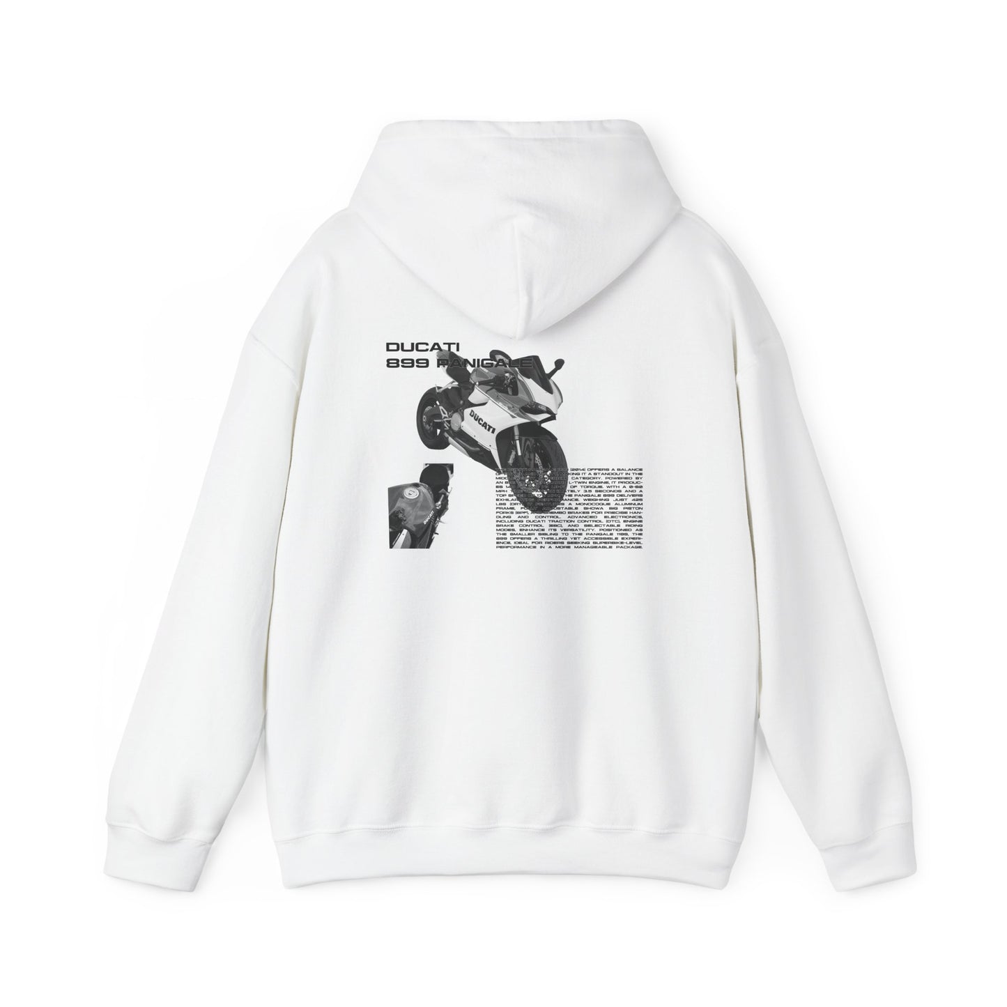 Ducati 899 Panigale (Black & White) Hoodie