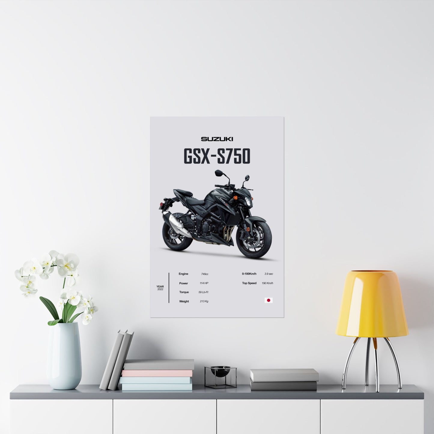 Suzuki GSX-S750 Vertical Poster