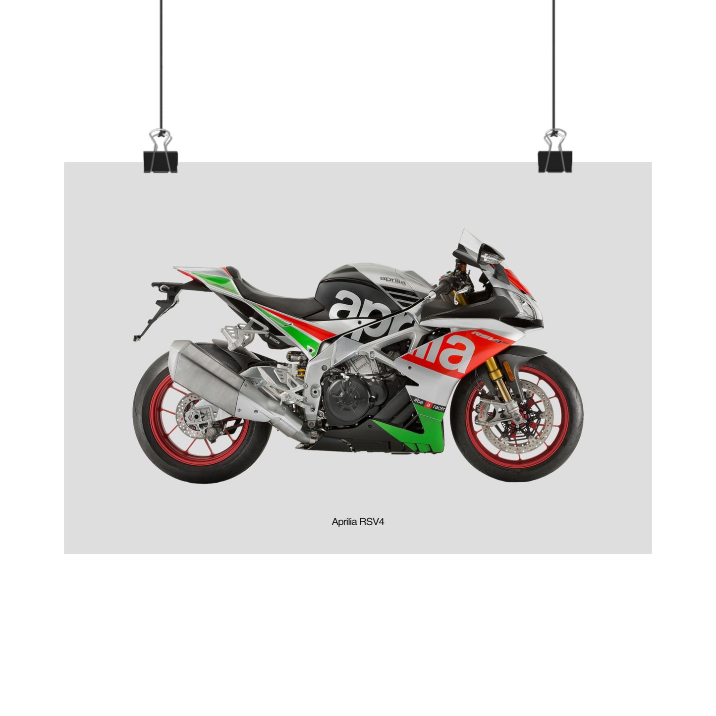 Aprilia RSV4 Horizontal Poster