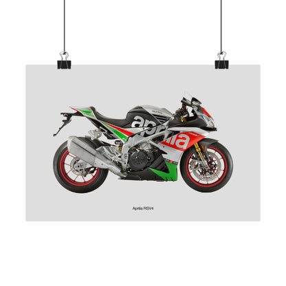 Aprilia RSV4 Horizontal Poster