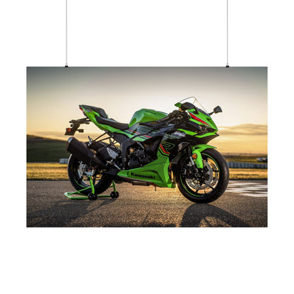 Kawasaki Ninja ZX-6R Horizontal Poster