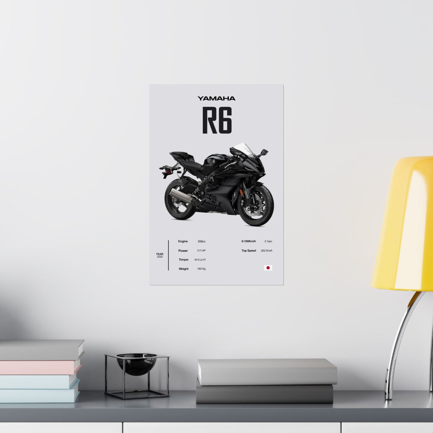 Yamaha R6 Vertical Poster