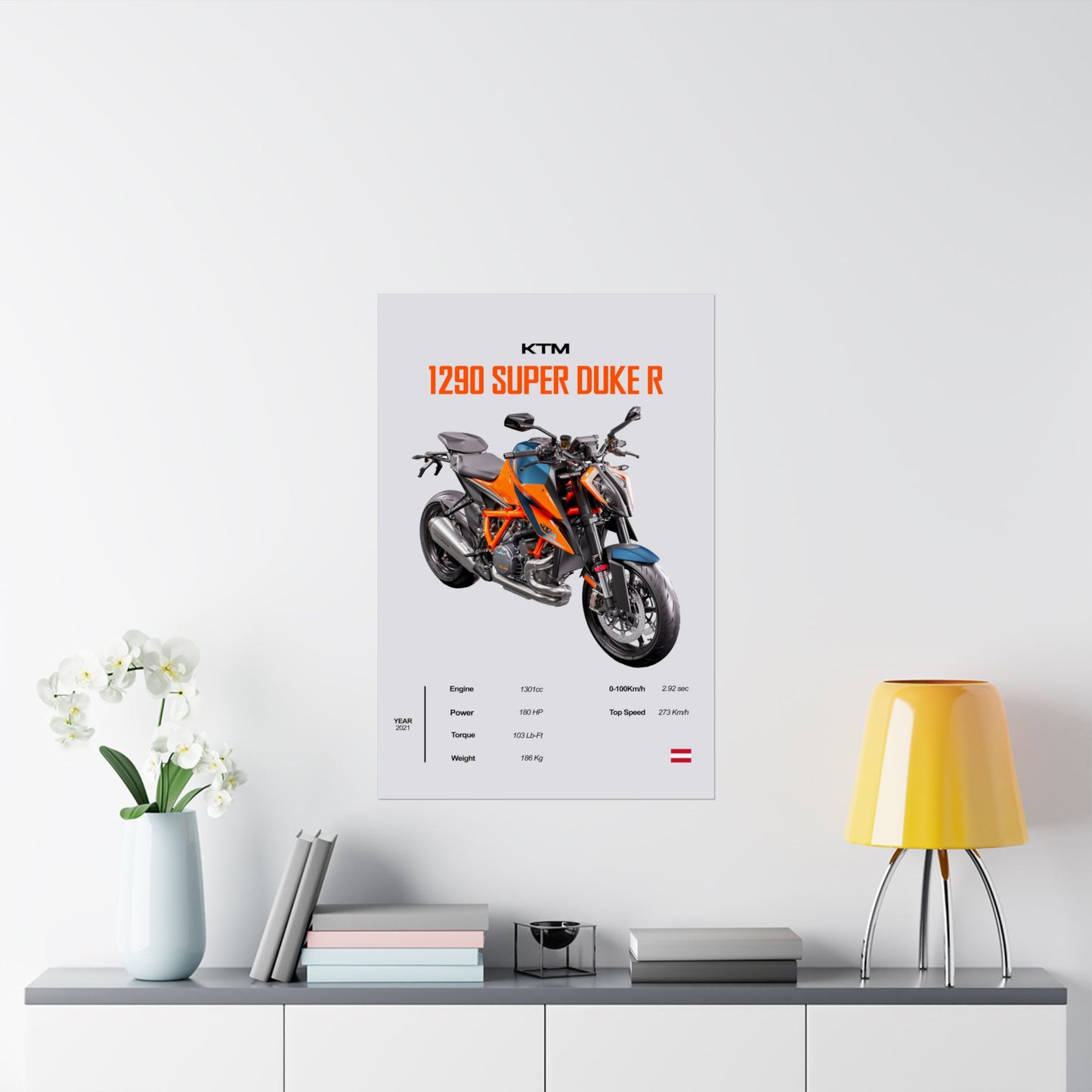 KTM 1290 Super Duke R Vertical Poster