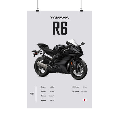 Yamaha R6 Vertical Poster