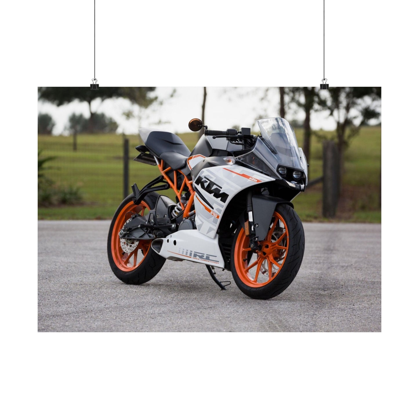 KTM RC 390 Horizontal Poster