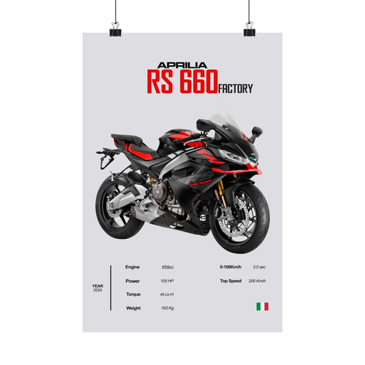 Aprilia RS 660 Factory Vertical Poster