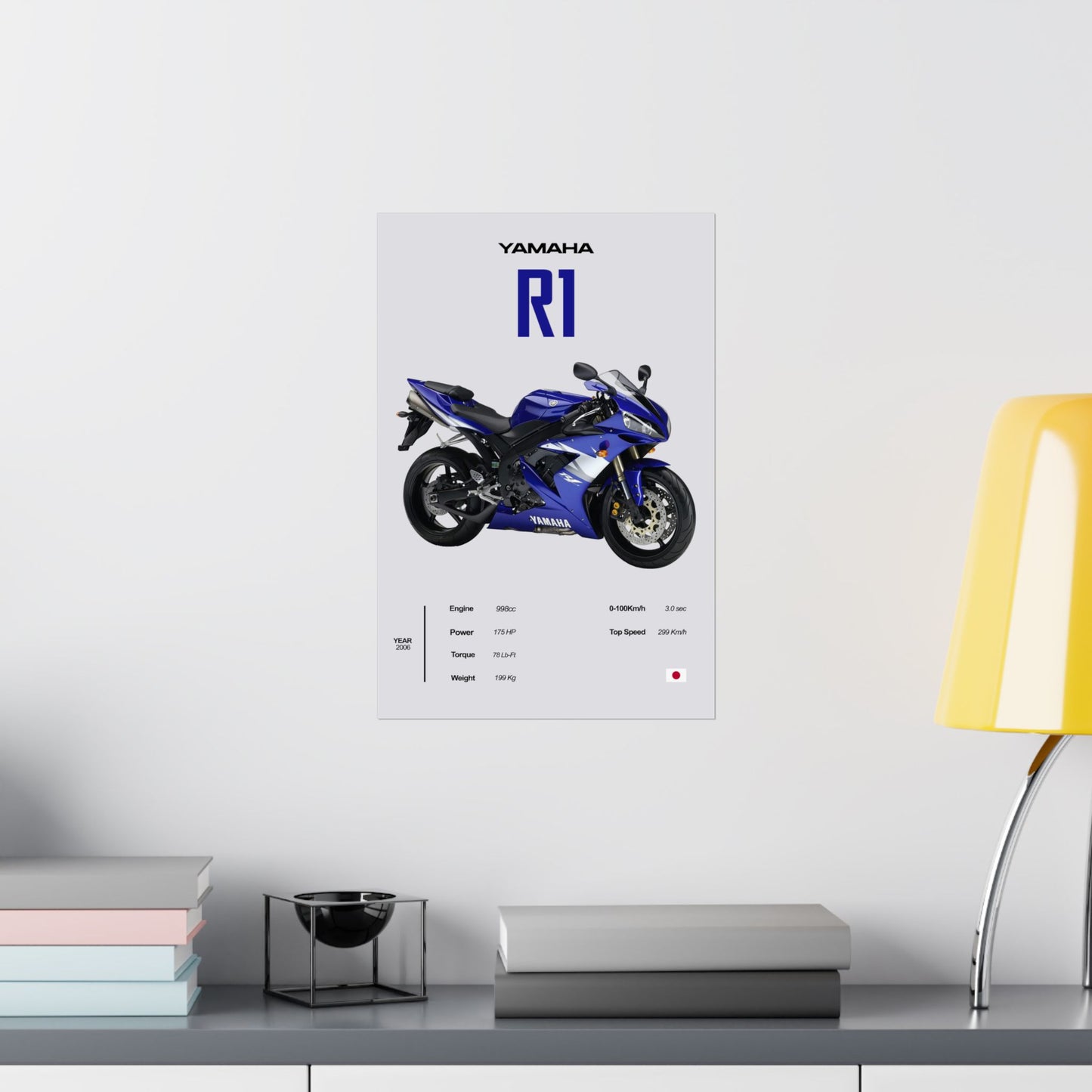 Yamaha R1 Vertical Poster