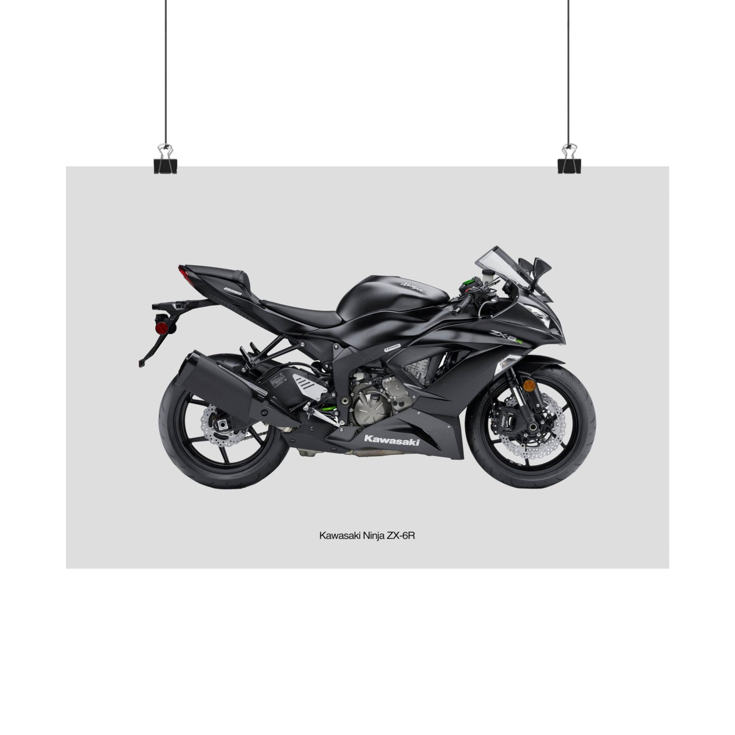 Kawasaki Ninja ZX-6R Horizontal Poster