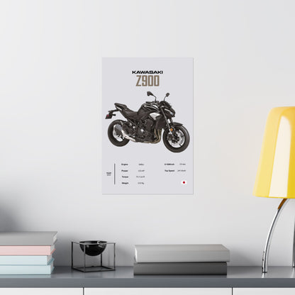 Kawasaki Z900 Vertical Poster