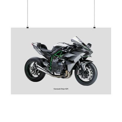 Kawasaki Ninja H2R Horizontal Poster