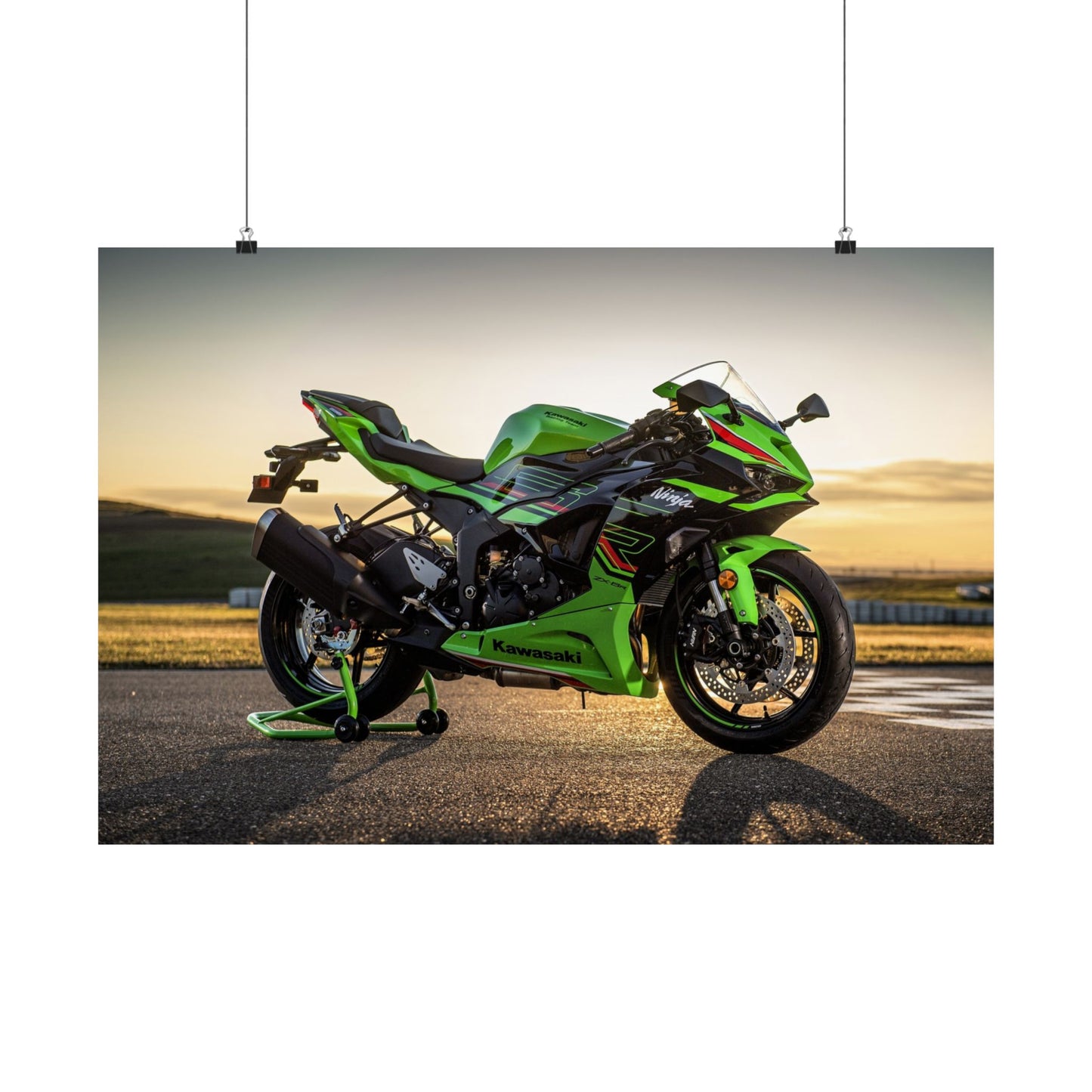 Kawasaki Ninja ZX-6R Horizontal Poster