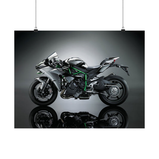 Kawasaki Ninja H2R Horizontal Poster