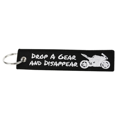 Motorcycle Keychain – Embroidered Keyring