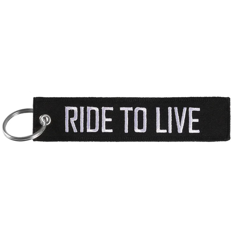 Motorcycle Keychain – Embroidered Keyring