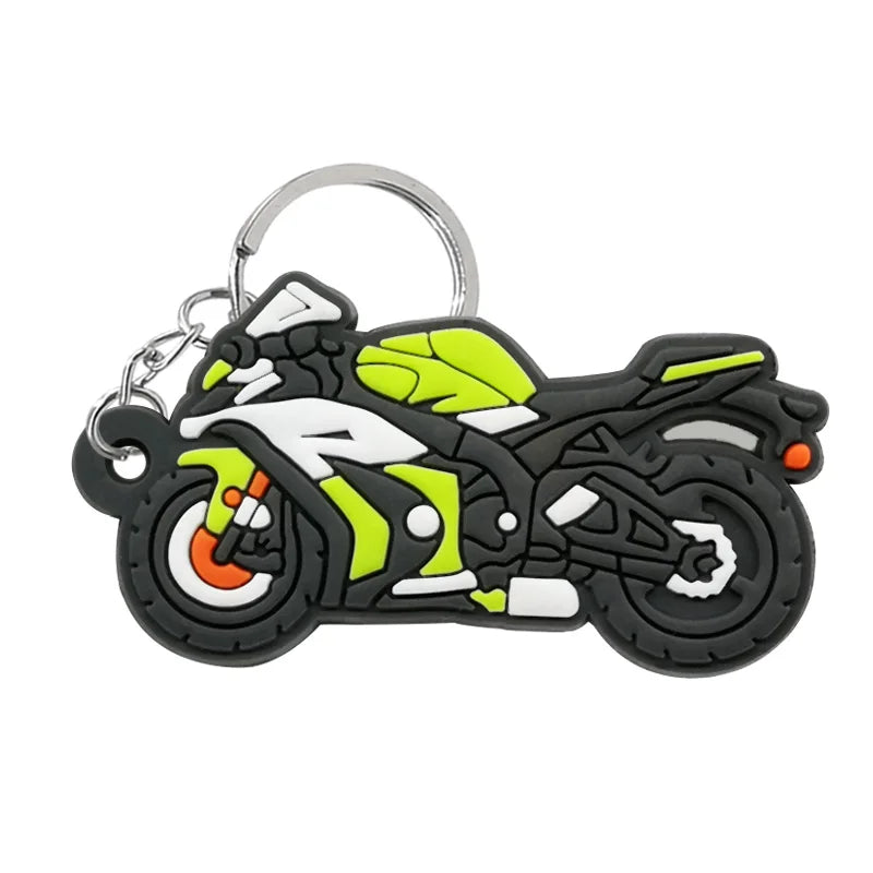 Motorcycle Rubber Keychain – Bike Keyring