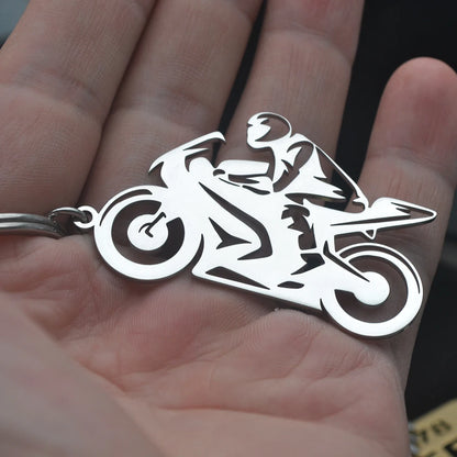 Motorcycle Metal Keychain