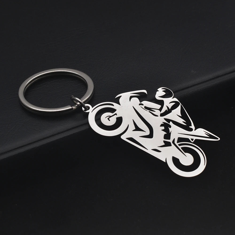 Motorcycle Metal Keychain