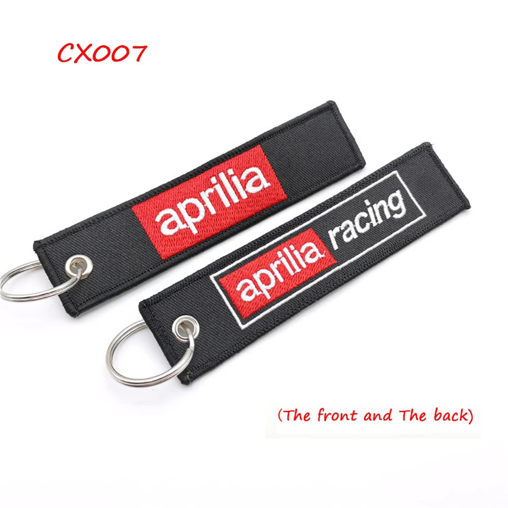 Aprilia Racing Embroidery Keychain Lanyard