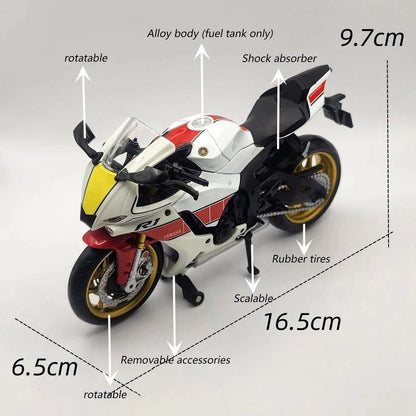 1:12 Yamaha YZF-R1M Diecast Model