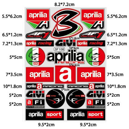 Aprilia - Akrapovic Stickers Set