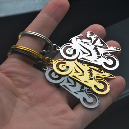 Motorcycle Metal Keychain